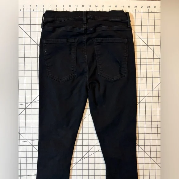 Agolde Women’s Size29 Black Distressed High Rise Skinny Jeans - Picture 7 of 10